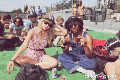 tara rocks in FILTER x Burton LA Flagship Store Rooftop Pool Party With White Arrows 