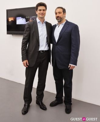 adam greenberger in Third Order exhibition opening event at Charles Bank Gallery