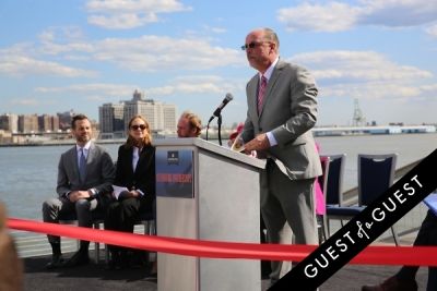 tom d-amato in Hornblower Re-Dedication & Christening at South Seaport's Pier 15