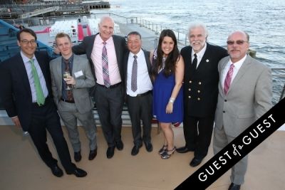 tom le-gro in Hornblower Re-Dedication & Christening at South Seaport's Pier 15