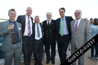 tom le-gro in Hornblower Re-Dedication & Christening at South Seaport's Pier 15