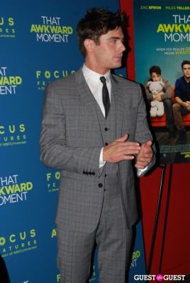 zac efron in That Awkward Moment Premiere
