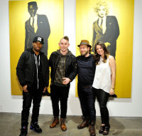 L-R: Artists Knowledge Bennett and MR Herget, Joseph Gross and Lynzy Blair attend the 