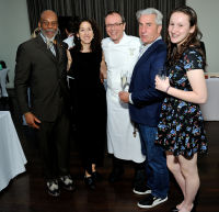 L-R: James Williams, Beverly Ivens, Chef Bill Telepan, NA and Leah Telepan (R) attend the Wellness in the Schools 2016 Annual Gala at the Tribeca Rooftop in New York, NY on April 18, 2016.  (Photo by Stephen Smith)