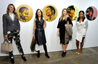 L-R: Lauren Steinberg, Cory Horn, Kimberly Hooshmand and Mashonda Tifrere attend the Art LeadHERS exhibition opening at Joseph Gross Gallery in New York, NY on May 5, 2016.  (Photo by Stephen Smith)