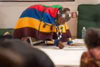 Belvedere Celebrates (RED) and Partnership with South African Artist, Esther Mahlangu at the Dusable Museum in Chicago #99