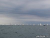 Boats off Hyannis Waiting For The Starting Signal