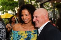 Gloria Ruben and Tom Colicchio at the Southwest Porch in Bryant Park.