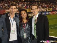 Stefan Dimitrov, Renata Merriam and US Soccer Press Officer Michael Kammarman