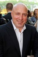 Celeb chef Tom Colicchio, co-host of opening party at the Southwest Porch in Bryant Park.
