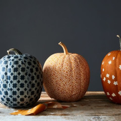 How To: Fabric Covered Pumpkins Are A Chic Alternative To Jack-O-Lanterns