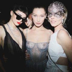 Kendall Jenner & Bella Hadid Party At Dior's Extravagant Masked Ball