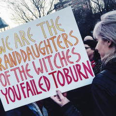 The Best Signs & Scenes From The Women's Strike In NYC