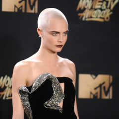Cara Delevingne Proves That Bald Is Beautiful With A Surprising Scalp Accessory