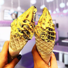 24-Karat Gold Ice Cream Cones Are A Thing Now