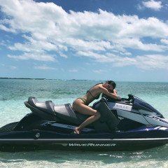 Kendall Jenner TOTALLY Just Won The Bottle Cap Challenge... On A Jet Ski