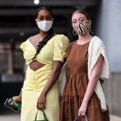 The Chicest Street Style #Maskfits Of New York Fashion Week