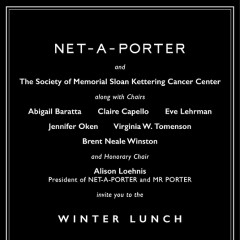 Memorial Sloane Kettering's Winter Lunch