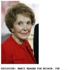 Nancy Reagan Endorses Herself (McCain)