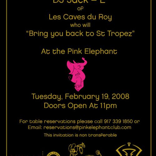 DJ Jack E. Of Byblos Lands At Pink Elephant Tonight