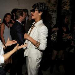 Rihanna And Derek Lam Catch Up At The Designer's Boutique Opening In Soho