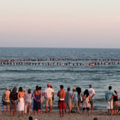 NYC Skateboard Legend, Andy Kessler, Honored In A Sunset Paddle Out In Montauk