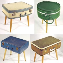 The Best Guests Come Bearing Gifts...Luggage End Tables