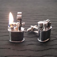The Best Guests Come Bearing Gifts...Vintage Lighter Cufflinks