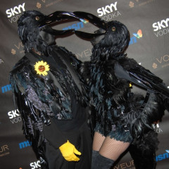Heidi Klum And Seal Dress Up As Black Crows This Year While Paris Hilton Does A White Tooth Fairy 