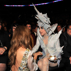 Lady Gaga Drinks Tea To Calm Nerves At The Grammys