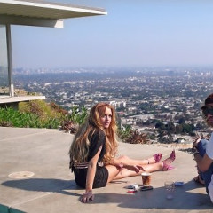 Photo Of The Day: Lindsay, Patrick, P-Lights & The L.A. Skyline