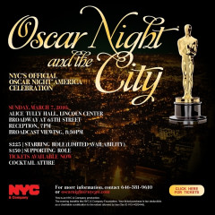 Today's Newsletter Giveaway: Two Tickets To The Official NYC Oscar Night America Celebration At Lincoln Center!