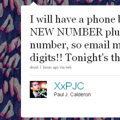 Twitterific Tweet: Paul Johnson Calderon Prepares For His Big 