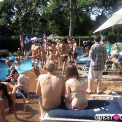 Guests Get 'Amp'ed, Splashed At The Stadiumred July 4th Pool Party
