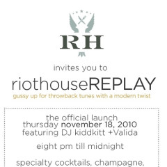 Help Us Kick Off The New RiothouseREPLAY Thursday!