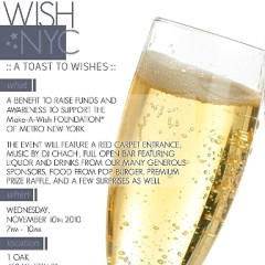 Today's Giveaway: Tickets To Wish NYC: A Toast To Wishes