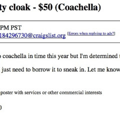 More Gems From Craigslist Coachella Ticket Madness