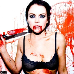 That New Bloody Lindsay Lohan Photo & Other Highlights From Tyler Shields' Interview