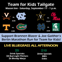 You're Invited: Team for Kids Tailgate at Mason Inn