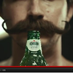 Heineken Light's New Mascot: The Handlebar Moustache Man