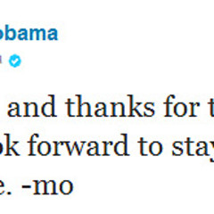 First Lady Michelle Obama Sends Her First Tweet!