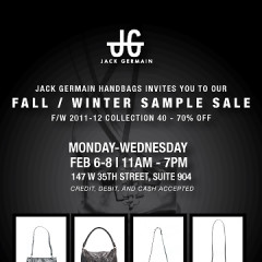 You're Invited: The Jack Germain Handbag Sample Sale!