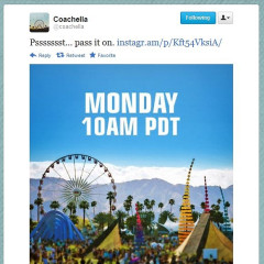 Coachella Sends Vague Tweet, Hints At Monday Mystery Announcement