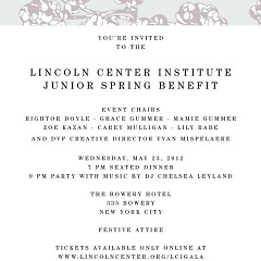 You're Invited: The Lincoln Center Institute Junior Spring Benefit