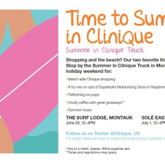 You're Invited: Summer In Clinique Truck In Montauk This Weekend