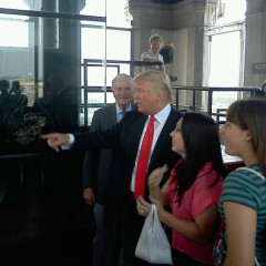 Donald Trump Spotted At The Old Post Office Pavilion