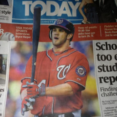 Bryce Harper On The Cover Of USA Today