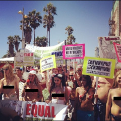 Rack City, Bitch: Go Topless Day Marches Through Venice (NSFW)
