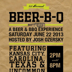 You're Invited: The 1st Annual Beer-B-Q This Saturday!