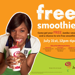 Celebrate #FreeSmoothieDayDC At Jamba Juice TODAY!